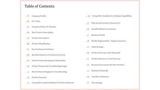 Pitch_Deck_To_Raise_Capital_From_Product_Pooled_Funding_Table_Of_Contents_Template_PDF_Slide_1.jpg