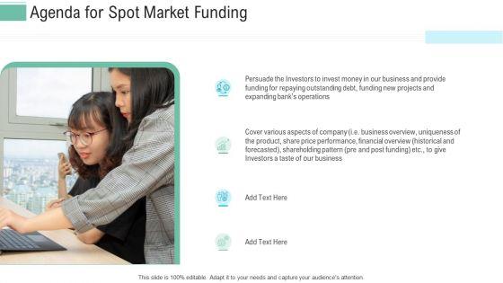 Pitch_Presentation_Raise_Money_Spot_Market_Agenda_For_Spot_Market_Funding_Pictures_PDF_Slide_1.jpg