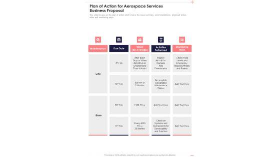 Plan_Of_Action_For_Aerospace_Services_Business_Proposal_One_Pager_Sample_Example_Document_Slide_1.jpg