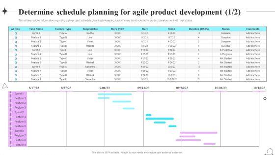 Playbook_For_Sprint_Agile_Determine_Schedule_Planning_For_Agile_Product_Development_Summary_PDF_Slide_1.jpg
