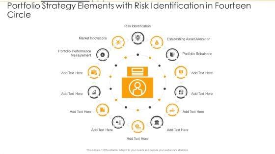 Portfolio_Strategy_Elements_With_Risk_Identification_In_Fourteen_Circle_Ppt_PowerPoint_Presentation_File_Topics_PDF_Slide_1.jpg