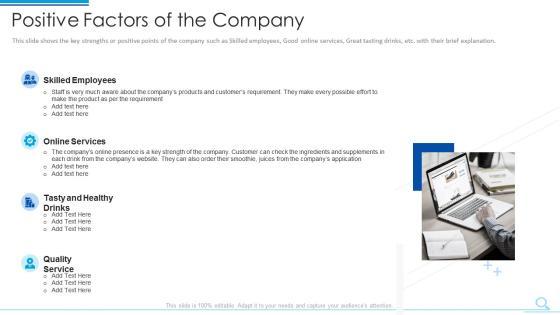 Positive Factors Of The Company Slides PDF Positive Factors Of The Company Slides PDF