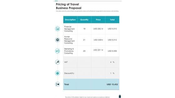 Pricing_Of_Travel_Business_Proposal_One_Pager_Sample_Example_Document_Slide_1.jpg