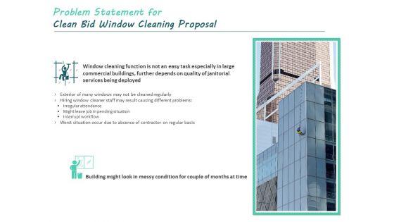 Problem_Statement_For_Clean_Bid_Window_Cleaning_Proposal_Ppt_Portfolio_Background_Designs_PDF_Slide_1.jpg