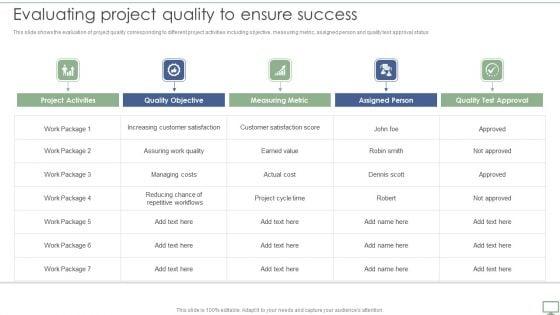 Procedure_To_Establish_Project_Administration_Program_Evaluating_Project_Quality_To_Ensure_Success_Infographics_PDF_Slide_1.jpg