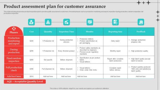 Product_Assessment_Plan_For_Customer_Assurance_Infographics_PDF_Slide_1.jpg
