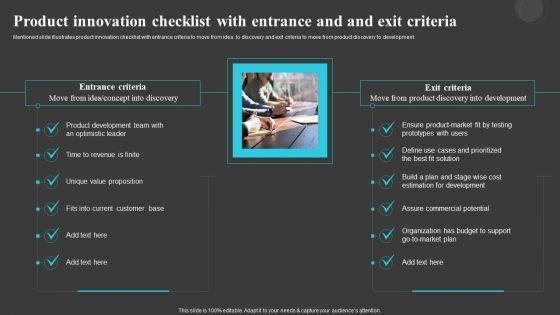 Product_Innovation_Checklist_With_Entrance_Creating_And_Offering_Multiple_Product_Ranges_In_New_Business_Portrait_PDF_Slide_1.jpg