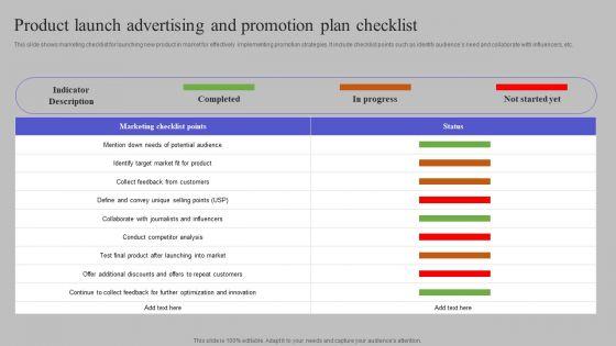 Product_Launch_Advertising_And_Promotion_Plan_Checklist_Slides_PDF_Slide_1.jpg