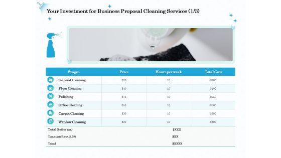 Professional_Sanitation_Solutions_Your_Investment_For_Business_Proposal_Cleaning_Services_Ideas_PDF_Slide_1.jpg