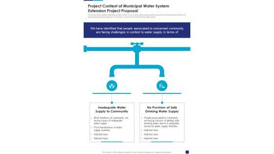 Project_Context_Of_Municipal_Water_System_Extension_Project_Proposal_One_Pager_Sample_Example_Document_Slide_1.jpg