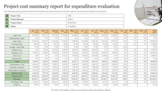 Project_Cost_Summary_Report_For_Expenditure_Evaluation_Infographics_PDF_Slide_1.jpg