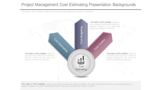 Project Management Cost Estimating Presentation Backgrounds Project Management Cost Estimating Presentation Backgrounds