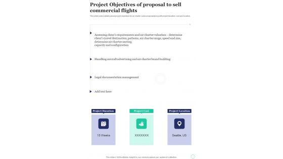 Project_Objectives_Of_Proposal_To_Sell_Commercial_Flights_One_Pager_Sample_Example_Document_Slide_1.jpg