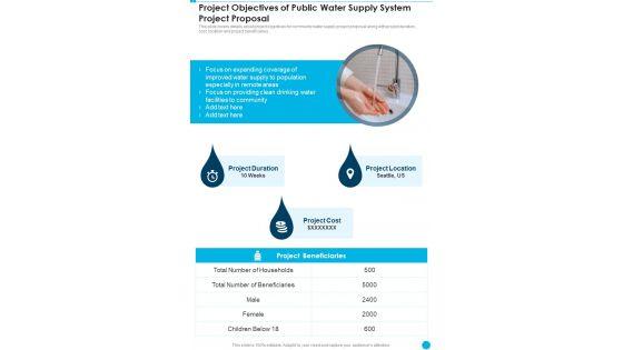 Project_Objectives_Of_Public_Water_Supply_System_Project_Proposal_One_Pager_Sample_Example_Document_Slide_1.jpg