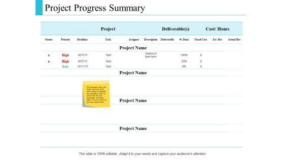 Project_Progress_Summary_Business_Ppt_PowerPoint_Presentation_Model_Graphics_Pictures_Slide_1.jpg