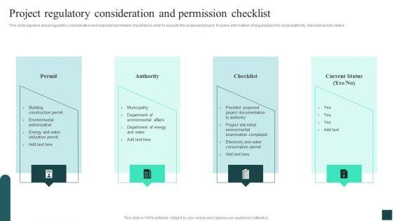 Project_Regulatory_Consideration_And_Permission_Checklist_Credibility_Assessment_Summary_For_Construction_Project_Download_PDF_Slide_1.jpg