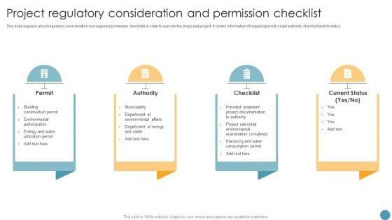 Project_Regulatory_Consideration_And_Permission_Checklist_Feasibility_Analysis_Report_For_Construction_Project_Infographics_PDF_Slide_1.jpg