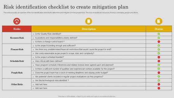 Project_Risk_Management_And_Reduction_Risk_Identification_Checklist_To_Create_Mitigation_Plan_Template_PDF_Slide_1.jpg