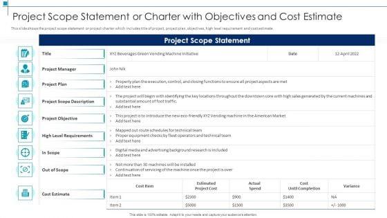 Project_Scope_Management_Deliverables_Project_Scope_Statement_Or_Charter_With_Objectives_And_Cost_Estimate_Structure_PDF_Slide_1.jpg