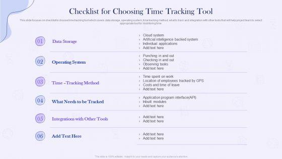 Project_Time_Management_Execution_Strategies_Checklist_For_Choosing_Time_Tracking_Tool_Sample_PDF_Slide_1.jpg