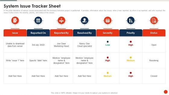 Project_Transition_Plan_System_Issue_Tracker_Sheet_Ppt_PowerPoint_Presentation_Gallery_Visual_Aids_PDF_Slide_1.jpg