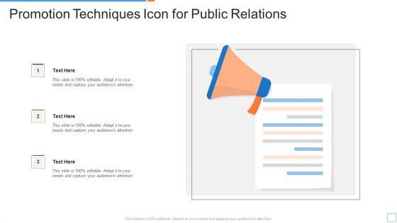 Promotion_Techniques_Icon_For_Public_Relations_Ppt_PowerPoint_Presentation_File_Example_Introduction_PDF_Slide_1.jpg