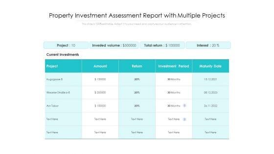 Property_Investment_Assessment_Report_With_Multiple_Projects_Ppt_PowerPoint_Presentation_Summary_Objects_PDF_Slide_1.jpg