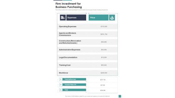 Proposal_For_Company_Acquisition_Firm_Investment_For_Business_One_Pager_Sample_Example_Document_Slide_1.jpg