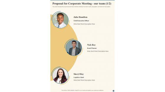 Proposal_For_Corporate_Meeting_Our_Team_One_Pager_Sample_Example_Document_Slide_1.jpg