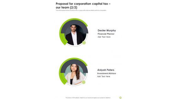 Proposal_For_Corporation_Capital_Tax_Our_Team_One_Pager_Sample_Example_Document_Slide_2.jpg