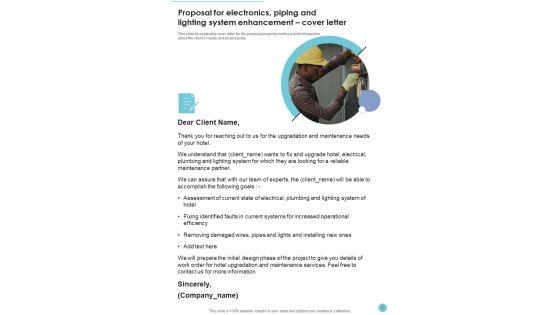 Proposal_For_Electronics_Piping_And_Lighting_System_Enhancement_Example_Document_Report_Doc_Pdf_Ppt_Slide_2.jpg