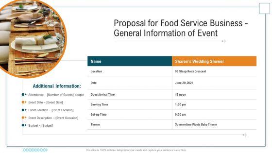 Proposal_For_Food_Service_Business_General_Information_Of_Event_Graphics_PDF_Slide_1.jpg