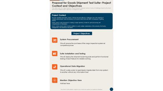 Proposal_For_Goods_Shipment_Test_Suite_Project_Context_And_Objectives_One_Pager_Sample_Example_Document_Slide_1.jpg