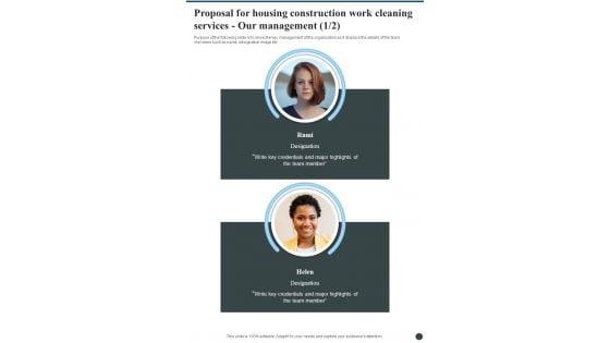Proposal_For_Housing_Construction_Work_Cleaning_Services_Our_Management_One_Pager_Sample_Example_Document_Slide_1.jpg