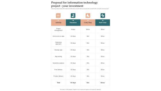 Proposal_For_Information_Technology_Project_Your_Investment_One_Pager_Sample_Example_Document_Slide_1.jpg