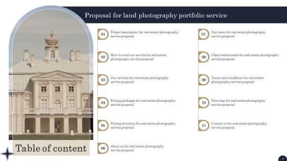 Proposal_For_Land_Photography_Portfolio_Service_Ppt_PowerPoint_Presentation_Complete_Deck_With_Slides_Slide_3.jpg