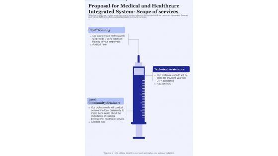Proposal_For_Medical_Healthcare_Integrated_System_Scope_Of_Services_One_Pager_Sample_Example_Document_Slide_1.jpg