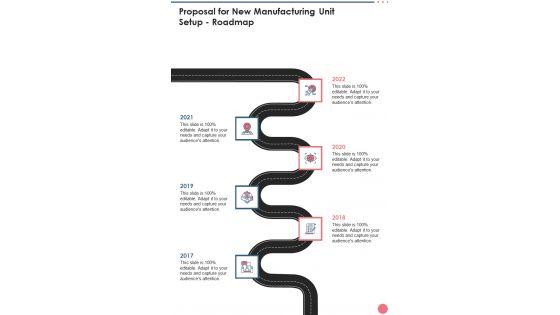 Proposal_For_New_Manufacturing_Unit_Setup_Roadmap_One_Pager_Sample_Example_Document_Slide_1.jpg
