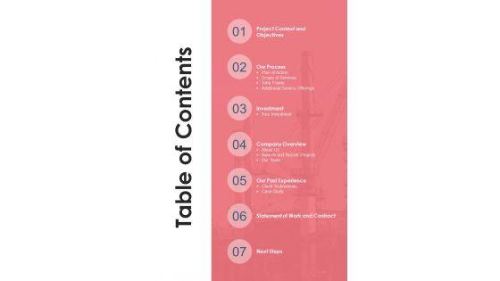 Proposal_For_New_Manufacturing_Unit_Setup_Table_Of_Contents_One_Pager_Sample_Example_Document_Slide_1.jpg
