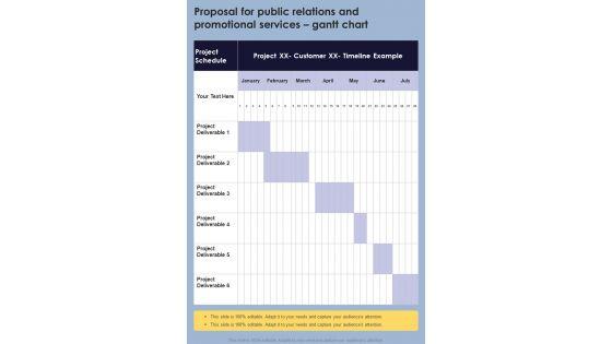 Proposal_For_Public_Relations_And_Promotional_Services_Gantt_Chart_One_Pager_Sample_Example_Document_Slide_1.jpg