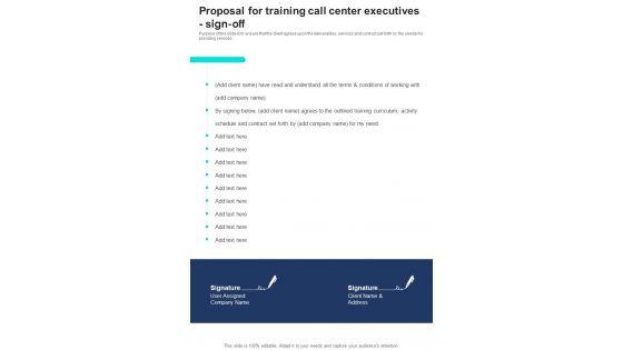 Proposal_For_Training_Call_Center_Executives_Sign_Off_One_Pager_Sample_Example_Document_Slide_1.jpg