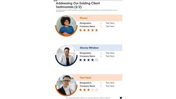Proposal_For_Workforce_Benefits_Addressing_Our_Existing_Client_Testimonials_One_Pager_Sample_Example_Document_Slide_2.jpg