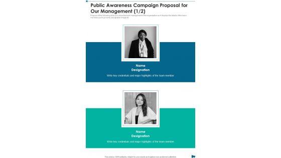 Public_Awareness_Campaign_Proposal_For_Our_Management_One_Pager_Sample_Example_Document_Slide_1.jpg