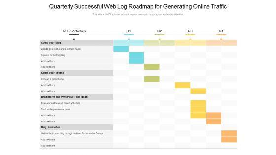 Quarterly_Successful_Web_Log_Roadmap_For_Generating_Online_Traffic_Download_Slide_1.jpg
