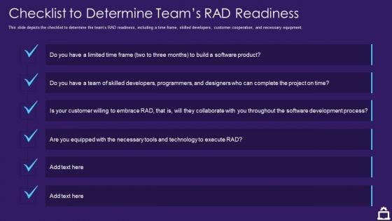 RAD_Approach_IT_Checklist_To_Determine_Teams_RAD_Readiness_Ppt_Pictures_Demonstration_PDF_Slide_1.jpg