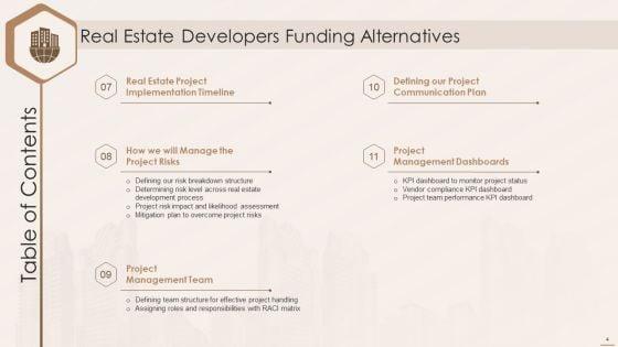 Real_Estate_Developers_Funding_Alternatives_Ppt_PowerPoint_Presentation_Complete_With_Slides_Slide_4.jpg
