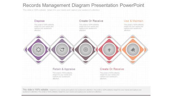 Records Management Diagram Presentation Powerpoint Records Management Diagram Presentation Powerpoint