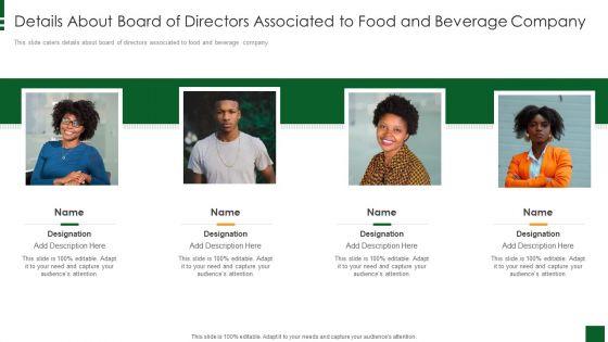 Refreshments_Company_Investor_Introduction_Details_About_Board_Of_Directors_Associated_To_Food_And_Beverage_Company_Brochure_PDF_Slide_1.jpg