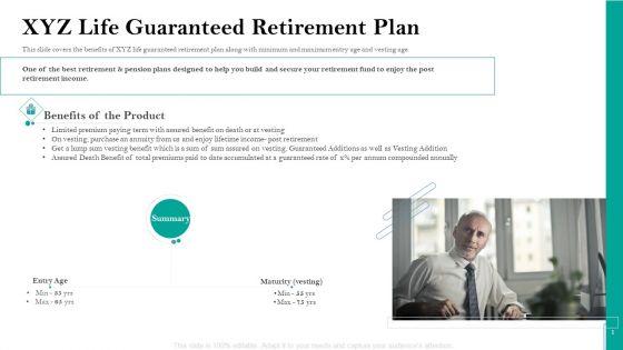 Retirement_Insurance_Benefit_Plan_XYZ_Life_Guaranteed_Retirement_Plan_Ppt_Layouts_Backgrounds_PDF_Slide_1.jpg