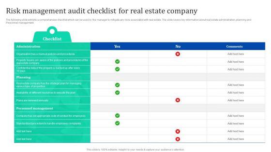 Risk_Management_Audit_Checklist_For_Real_Estate_Company_Enhancing_Process_Improvement_By_Regularly_Template_PDF_Slide_1.jpg